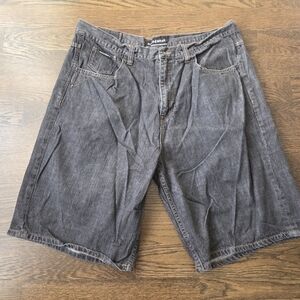 Rocawear Men's Gray Black Denim Shorts Sz.44